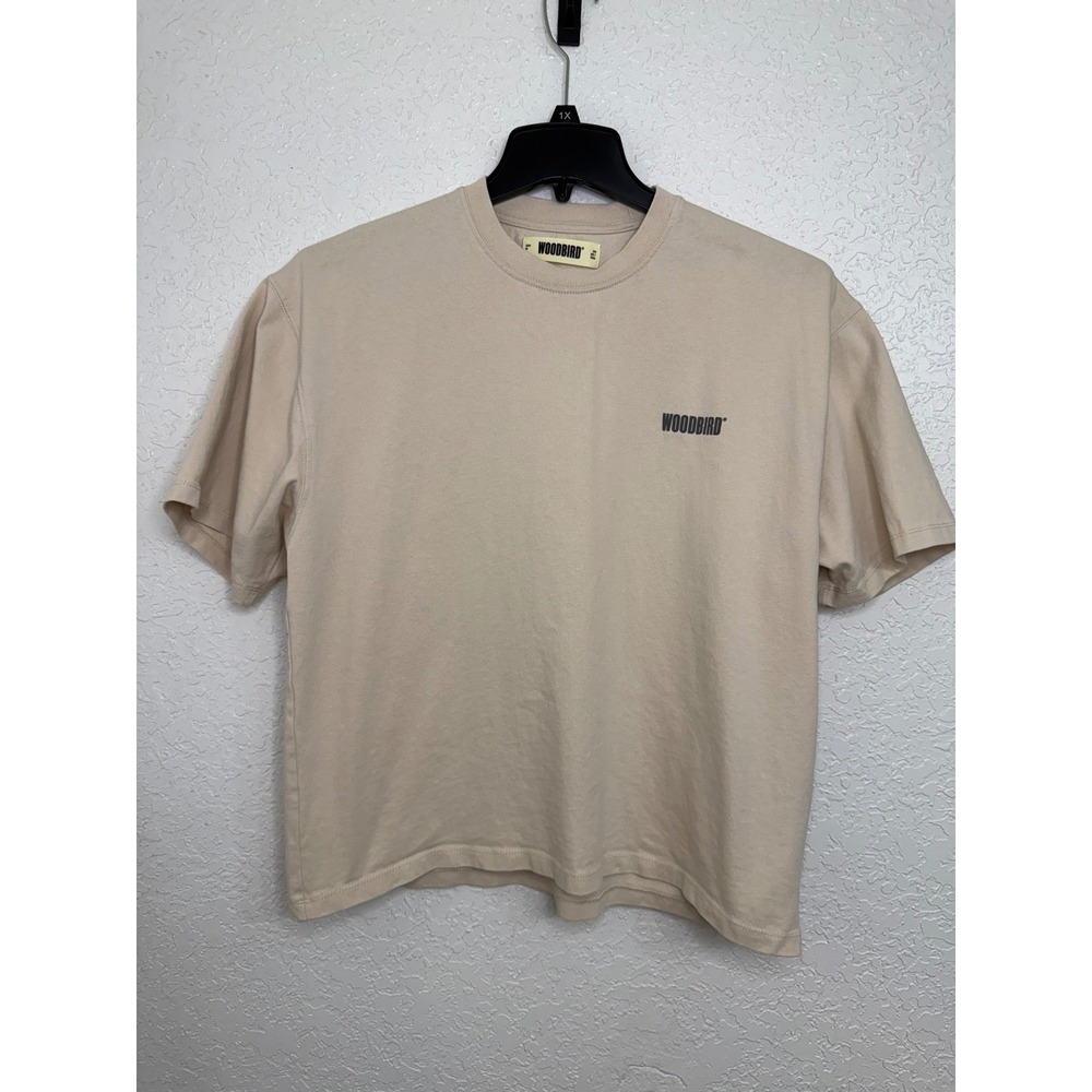 Woodbird Mens WBJuno HKDK Graphic‎ T-Shirt Light Sand Beige Size M